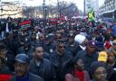 marchers against police violence